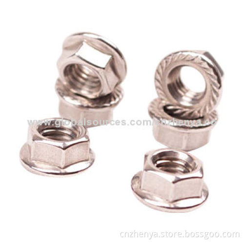 Standard DIN6923 Flange Nuts, Mainly Used for Indoor and Outdoor Construction FieldNew